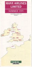 Manx Airlines timetable 1995/03/26