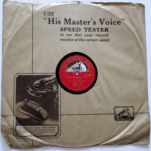 Vier glänzende 1930er 12" Shellac Schallplatten - 4 tolle Orchester auf HMV 78rpm Nr Mint - Bild 1 von 10