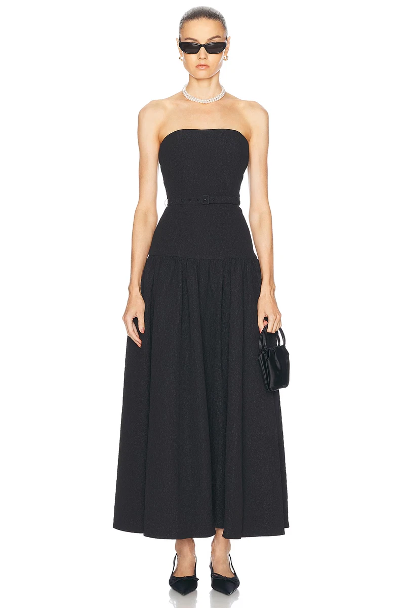 nicholas linen blend irena spaghetti strap paneled maxi dress Nicholas the Label Athena Linen-Blend Paneled Maxi Dress