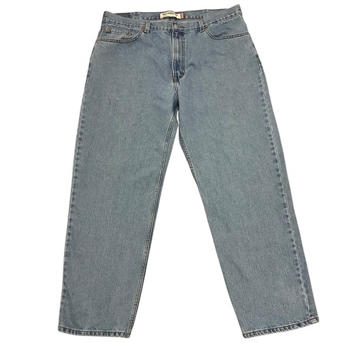 Jeans Vintage Levi's 550 Relaxed Fit Blu Uomo 38W 29L 100% Denim Zip Fly - Foto 2 di 16