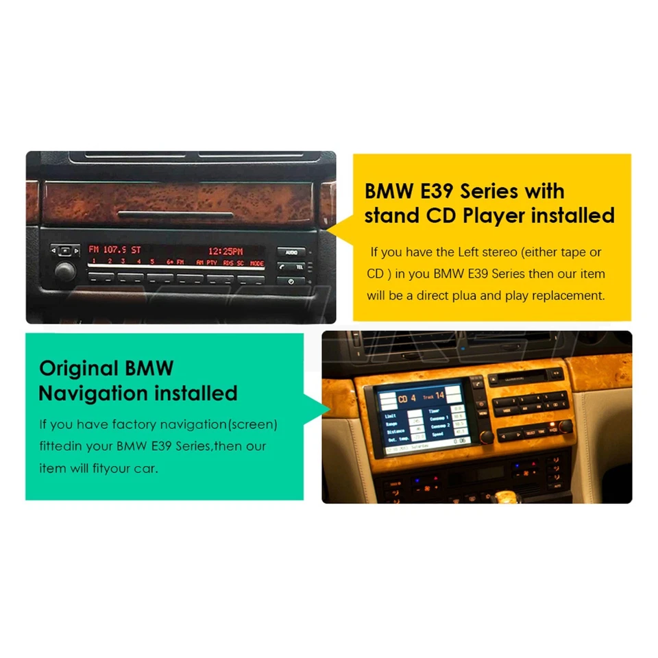 7" Android 13 CarPlay 2+32GB Car Stereo Radio GPS Navi For BMW X5 E53 2000-2007 - Image 4 of 4