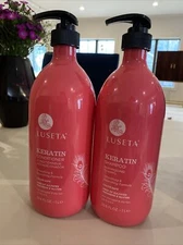 LUSETA Keratin Smooth Shampoo and Conditioner Set (2 x 33.8 oz.) FREE SHIPPING 