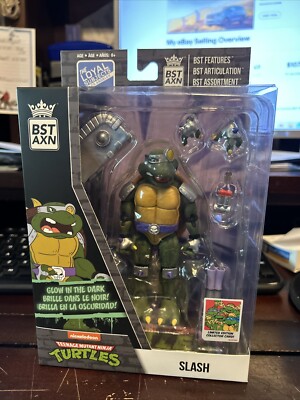 The Loyal Subjects BST AXN TMNT 5  Slash Action Figure Glow in the Dark Wave 4