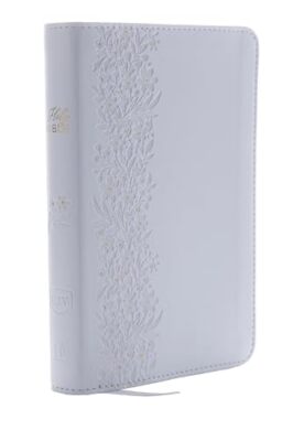 KJV, Brautbibel, lederweich, weiß, rote Buchstabenausgabe, Komfortdruck: Ho...