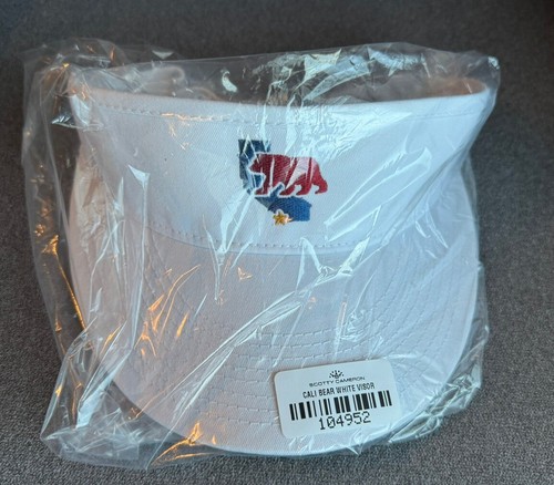 Sombrero visera Scotty Cameron Titleist lanzamiento limitado US Open Cali Bear (blanco) - Imagen 3 de 4