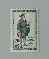 Année 1961 france YT 1285 neuf luxe ** journée du timbre