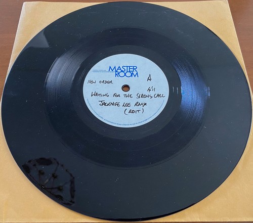 NEW ORDER WFTSC -Bizarre Love Triangle RARE 10" ACETATE SINGLE PROMO Master Room