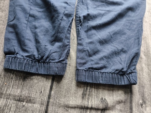 H&M Clothing Mens Navy Blue Linen Blend Jogger Style Trousers XXL - Picture 8 of 9