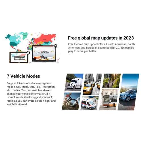 Commercial Drivers GPS GPS Navigator Car Truck GPS 9 Inch Touchscreen Display - Picture 5 of 12