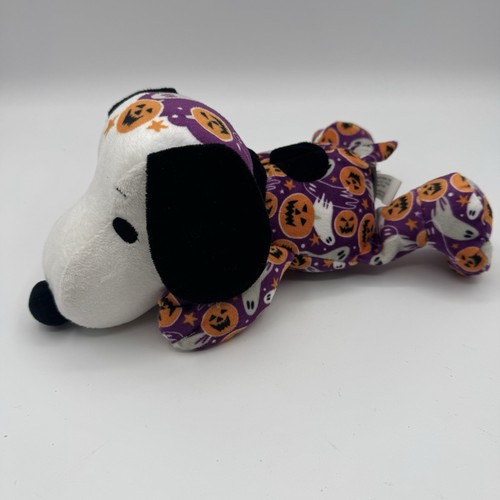 Neu mit Etikett Hallmark Halloween Snoopy Plüsch Peanuts Spook-tastic lila Geister Kürbisse - Bild 2 von 13