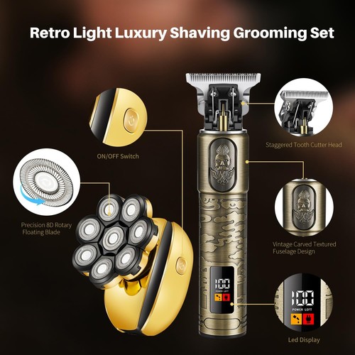 ROZIAPRO Head Shavers for Bald Men & Professional Hair Trimmer Zero Gapped T-... - Picture 4 of 6