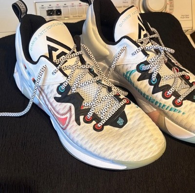 Nike Giannis Immortality Force Field Sneakers White Silver DH4470-100