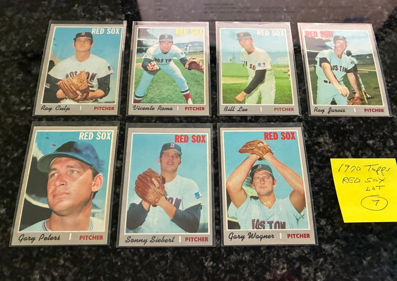 1970 Topps Baseball BOSTON RED SOX CARD LOT..........7 DIFFERENT
