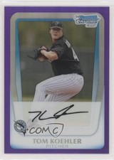 2011 Bowman Chrome Prospects Purple Refractor 790/799 Tom Koehler #BCP129 gl5