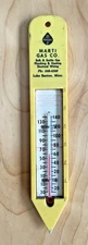 Vintage MARTI GAS CO Phillips 66 Philgas 12" Soil Seed Grain THERMOMETER WORKS