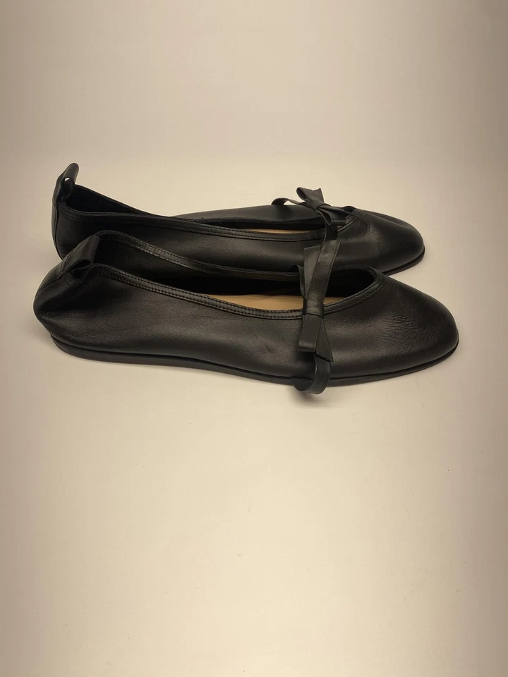 Zapatos Free People Mujer Talla 10 Ballet Planos Lazo Cuero Sin Cordones Cómodos Foto 4 de 4