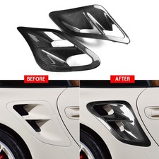 For Porsche 911 997 Turbo 04-12 3k Dry Carbon Fiber Side Fender Air Vent Cover For Porsche 911 997 Turbo 04-12 3k Dry Carbon Fiber Side Fender Air Vent Cover