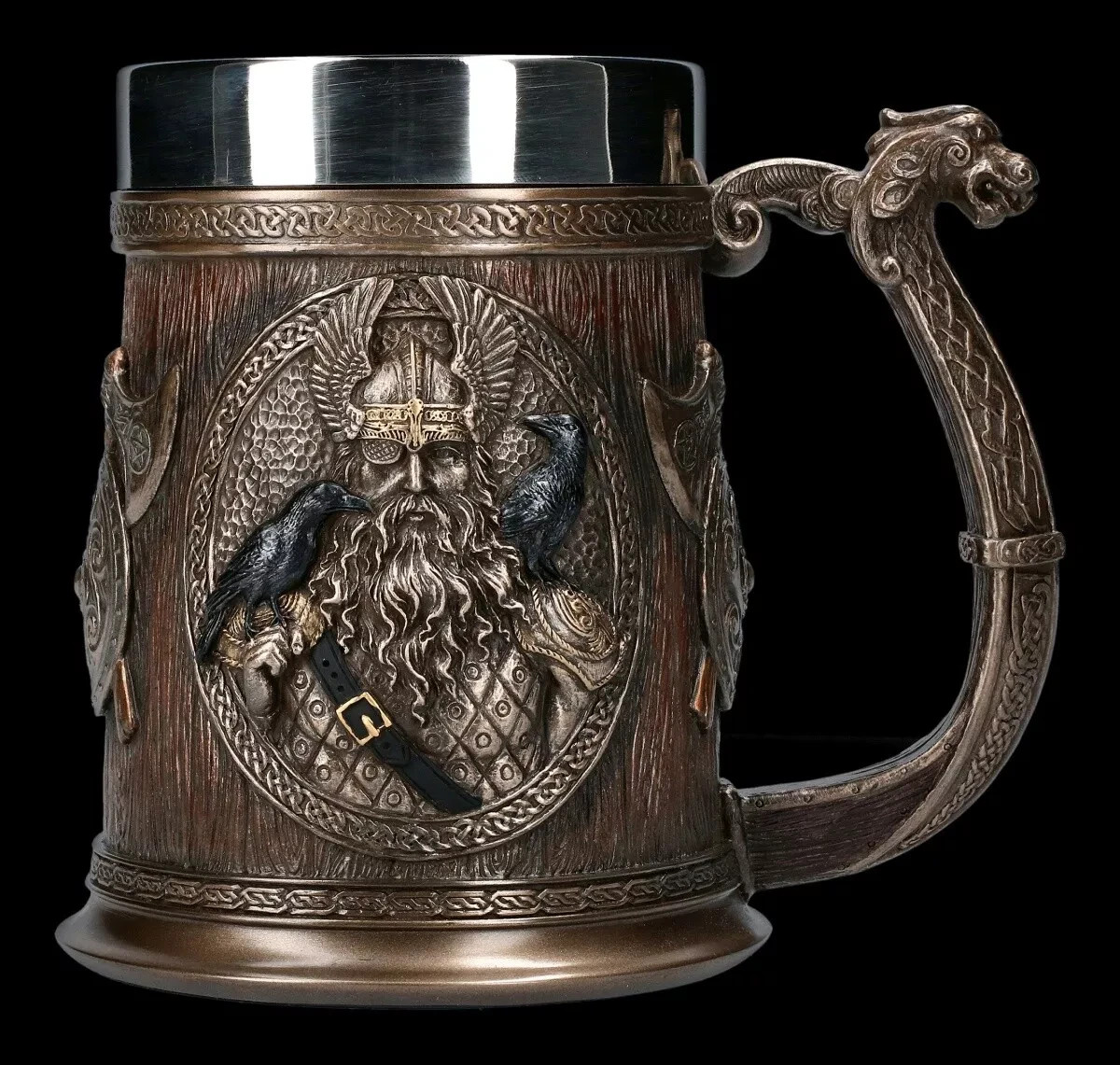 Viking Gods Tankard Odin & Thor | Beer Mug Mythology  500ml By Veronese. Great