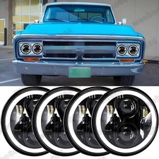 4pcs 5.75 5-34 Round Led Headlights For Gmc C15c1500 Pickup C2500 Suburban 4pcs 5.75 5-34 Round Led Headlights For Gmc C15c1500 Pickup C2500 Suburban