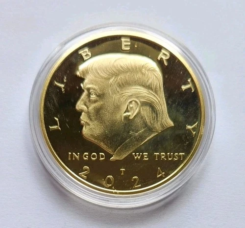 2024 US Donald Trump Gold Plated Eagle Collectible Commemorative Collection Coin