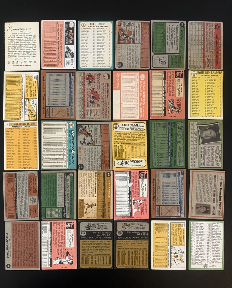 Vintage Mickey Mantle Sandy Koufax Ozzie Rc Hof Lot(72) Yogi Berra Aaron Dizzy - Image 2 of 3