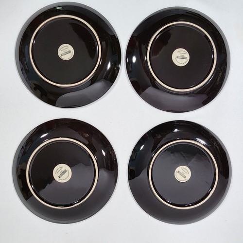 6 Home Kenia 8" Salatteller braun hellbraun Steinzeug Tier Safari Stammes Zebra - Bild 4 von 13