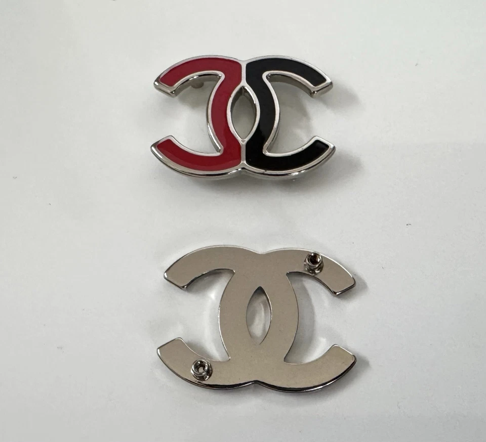 CHANEL CH 5525 Sunglasses Replacement Temples Side Logo Red/Black GENUINE - Image 3 of 3