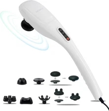 MEGAWISE Handheld Back Massager | Deep Tissue Percussion Relief for Back,... 