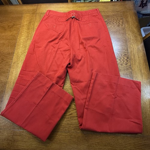 Vintage Ralph Lauren Jeans Polo Cotton Canvas Pants Red Size 10 Hong Kong - Picture 9 of 10