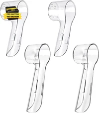 4 Pack Toothbrush Cover Caps Compatible with Oral B Replacement Heads for Protec
