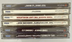 6 Dreamcast Games Lot - CIB, Complete - Tomb Raider, Test Drive Le Mans, UFC