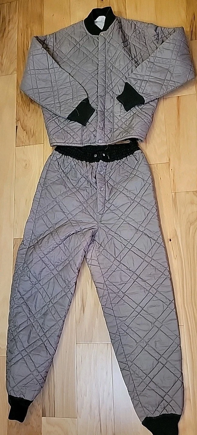 Vtg JcPenney Towncraft 60's 70's Quilted Base Thermal Layer Suit Mens Size M