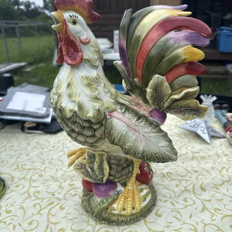 Fitz And Floyd Vista Bella Large Rooster Pitcher