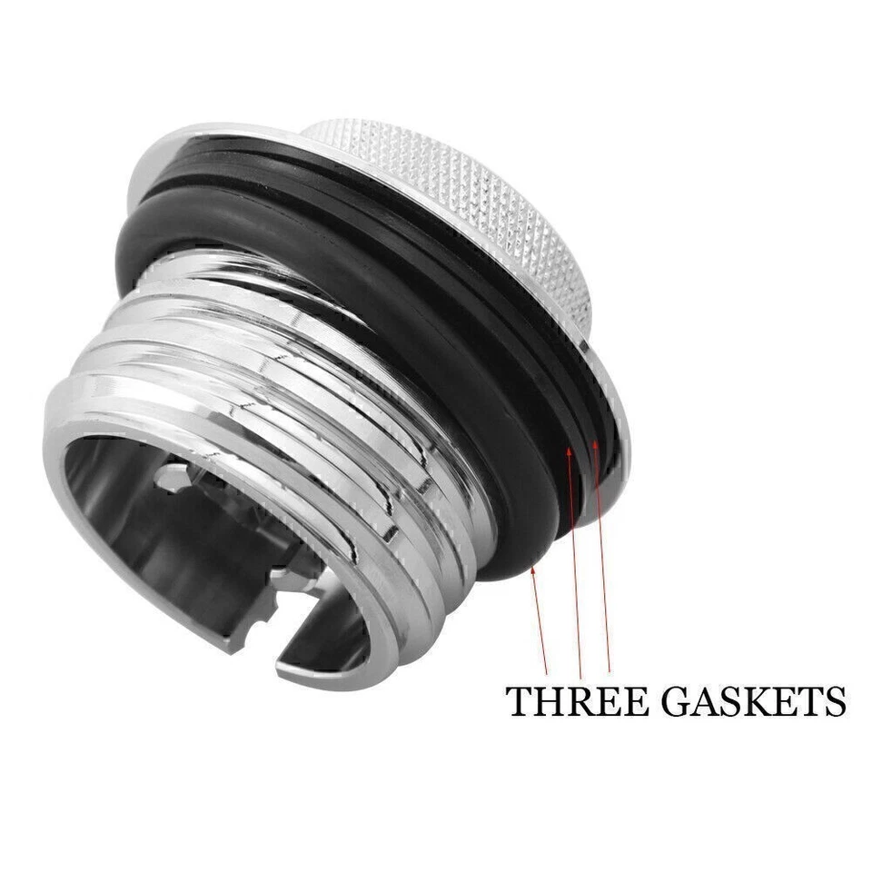 Tanque de combustible ventilado tapa de gasolina emergente para Harley Softail Dyna Sportster 883 1200 Foto 4 de 4