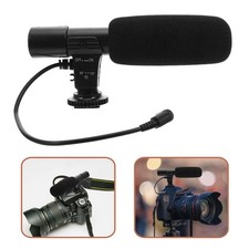 1PC Interview Microphone Recording Mic for DSLR Camera Camcorder Phone