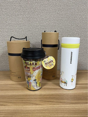 OSAKA Starbucks Stainless Steel Tumbler Plastic Tumbler 12oz Japan