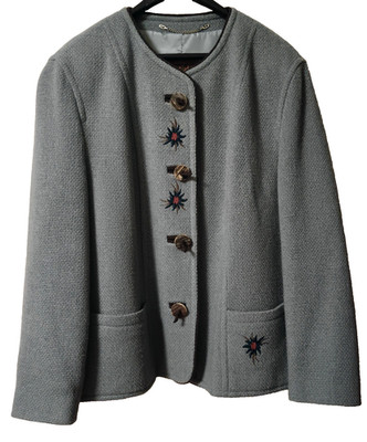 NEU! Trachtenjacke JULIUS LANG 100% Wolle gefüttert Gr. 46 - s. Maße unten!