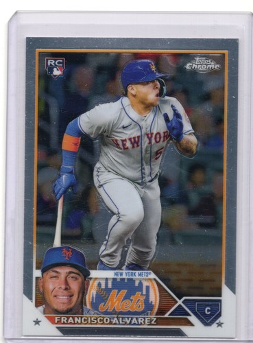 Francisco Alvarez 2023 Topps Chrome RC New York Mets