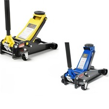 Steel Car Jack Dual Piston Rapid Pump Low Profile Floor Jack 3 Ton Heavy Duty