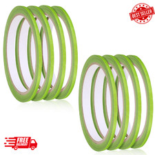 8 Rolls Green Pinstripe Masking Tape 1/8 Inch Width for Painting, General Use