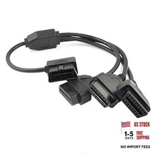 OBD2 Splitter Cable,OBD-II Extension Cable,Car Diagnostic 1 Male to 3 Female
