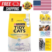 Purina Tidy Care Alert Cat Health Monitoring Non Clumping Cat Litter with Sil...