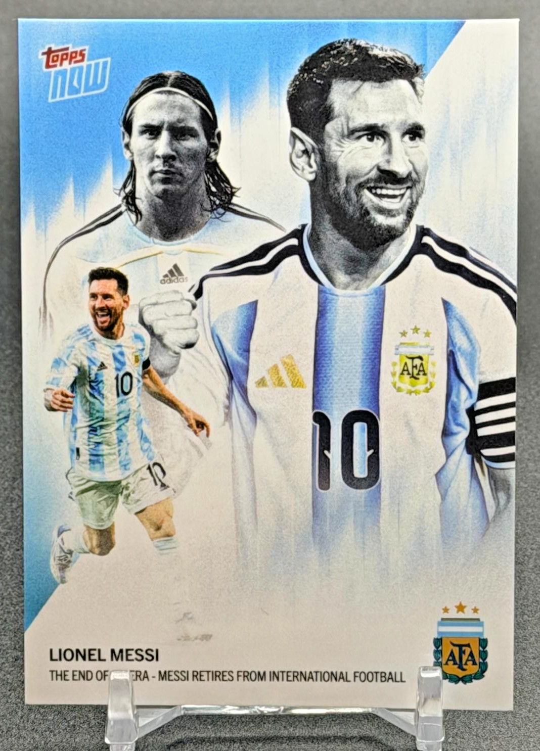 2026 Topps Now Lionel Messi #001 Argentina End of an Era Argentina