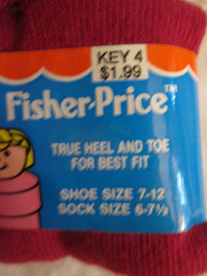 4 Pr De Colección Fisher Price Niñas Pequeñas Calcetines Redondos Color Sólido Algodón Zapato Talla 7-12 Foto 2 de 4