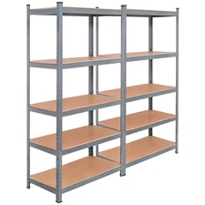 5-tier 72" Steel Garage Shelf Metal Storage Adjustable Unit