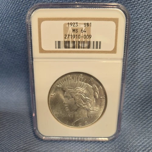 1923  $1 NGC MS64 Silver Peace Dollar 638417-058