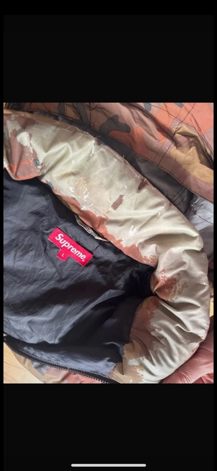 Authentic Supreme FW18 Reflective Camo Puffer - Size Large - Image 3 of 4