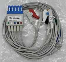 Cables and Sensors ECG Monitor Lead Wires 5 Lead 0.9mm AHA REF: LMCTA-90P0