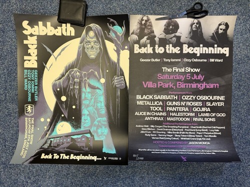 OFFICIAL Black Sabbath Back To The Beginning Event Litho Luke Preece 248/500