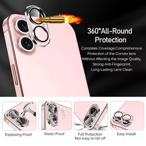Protecteur Lentille Caméra Verre Trempé Pour iPhone 16P Résistant Aux Rayures Cl - Zdjęcie 2 z 7